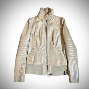 NWOT RUDSAK Motto Bomber Leather Jacket Size XS|TP